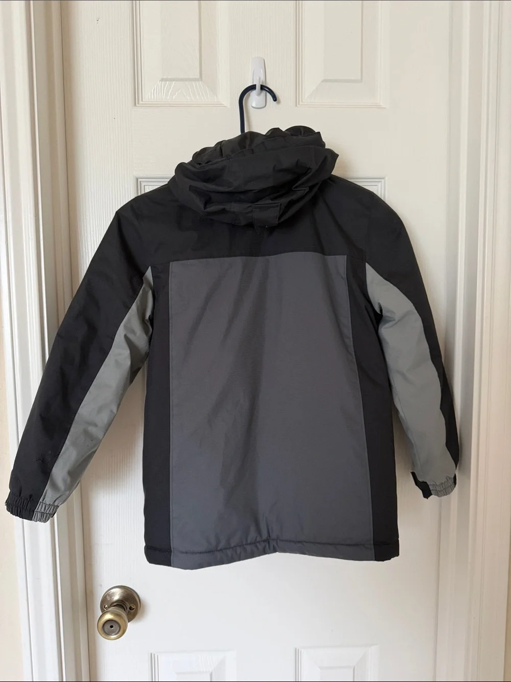 Under Armour Boys' Black and Gray Hooded Puffer Jacket